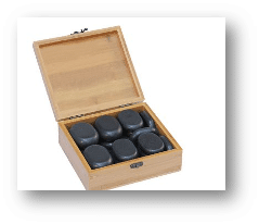 COFFRET HOTSTONE 18 PIERRES pour massage