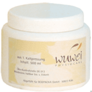 Pot d'huile de coco figée